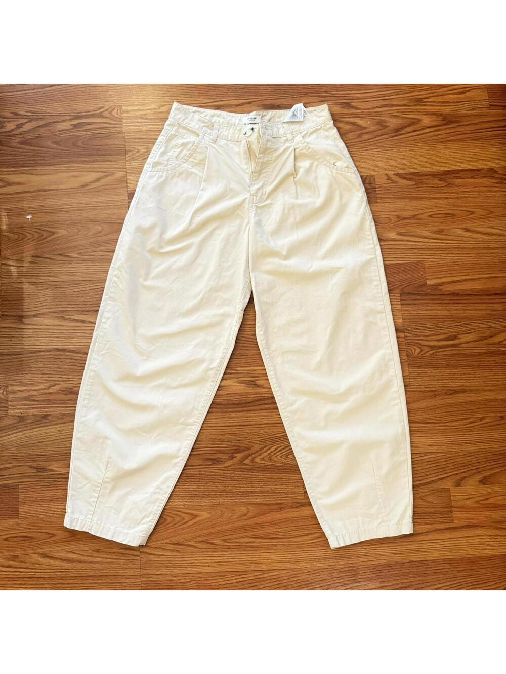 ASOS Beige Tapered Baggy Pants Womens 2 by JACQUELINE de YONG